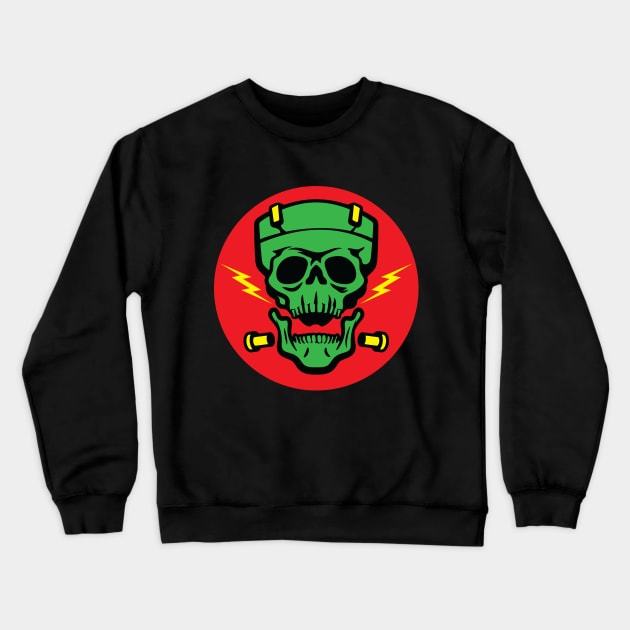 Frankenskull Crewneck Sweatshirt by toadyco